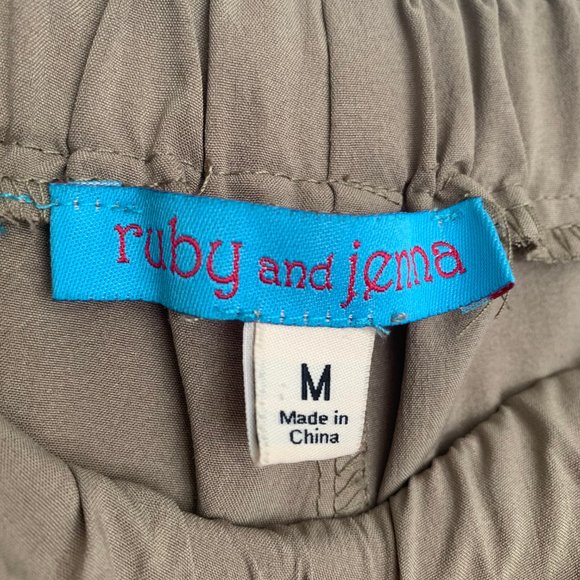 Ruby and Jenna Light Olive Joggers - Picture 6 of 6